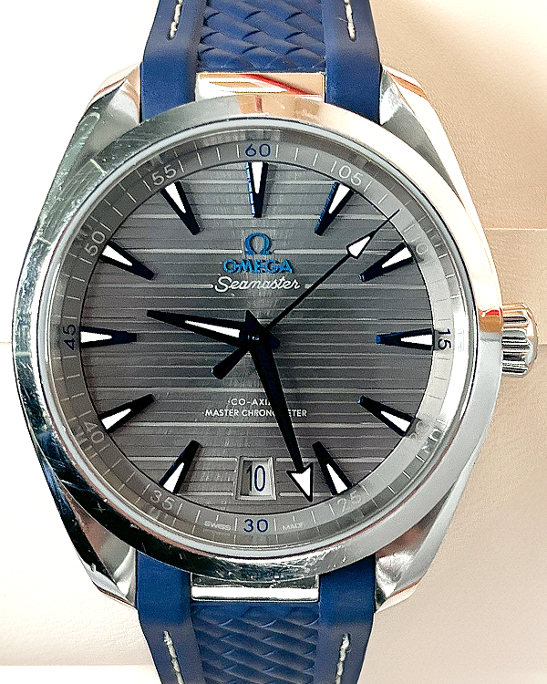 2019 Omega Seamaster Aqua Terra 41MM Grey Dial Rubber Strap (220.12.41.21.06.001)