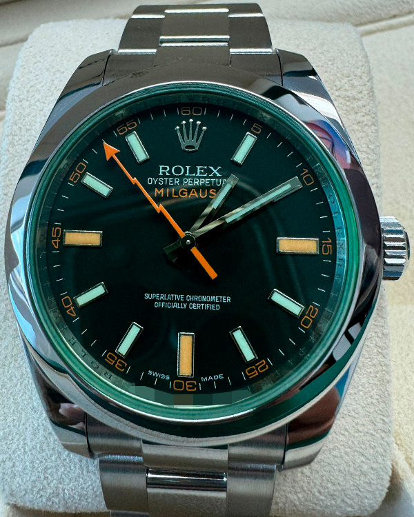 Rolex Milgauss 40MM Black Dial Oyster Bracelet (116400GV)