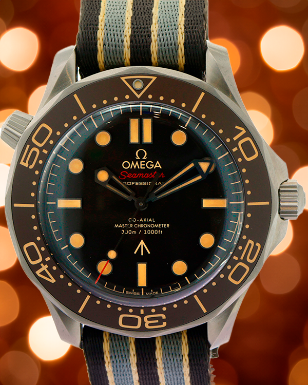 2023 Omega Seamaster Diver 300M "007 No Time To Die" 42MM Brown Dial Textile Strap (210.92.42.20.01.001)