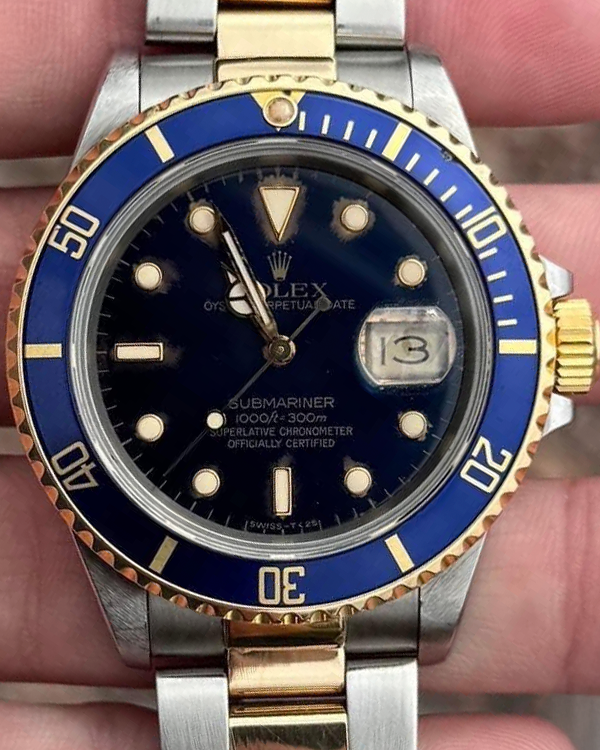 Rolex Submariner "Bluesy" 40MM Blue Dial Two-Tone Oyster Bracelet (16803)