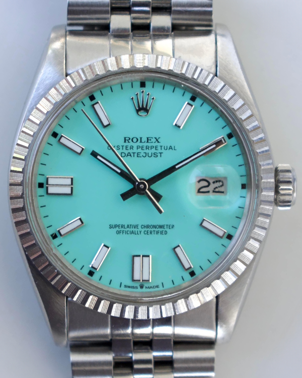 Rolex Datejust 36MM Steel Tiffany Blue Dial Jubilee Bracelet (16030)