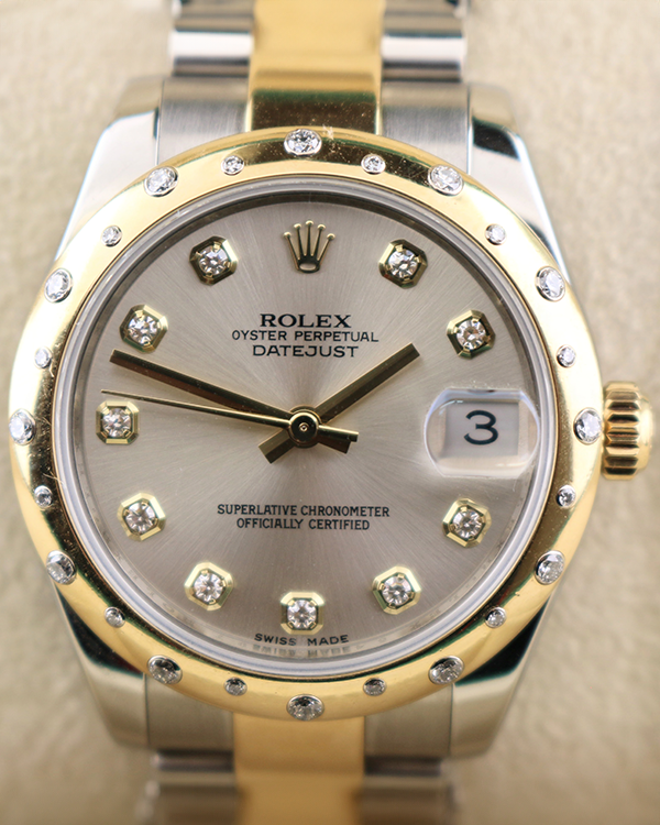 2014 Rolex Datejust 31MM Silver Dial Two-Tone Oyster Bracelet (178343)