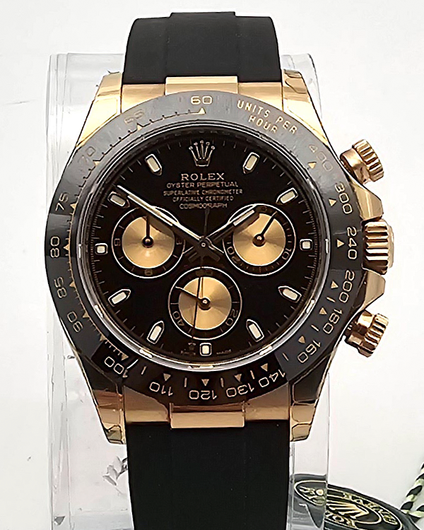 2020 Rolex Cosmograph Daytona 40MM Black Dial Oysterflex Strap (116515LN)