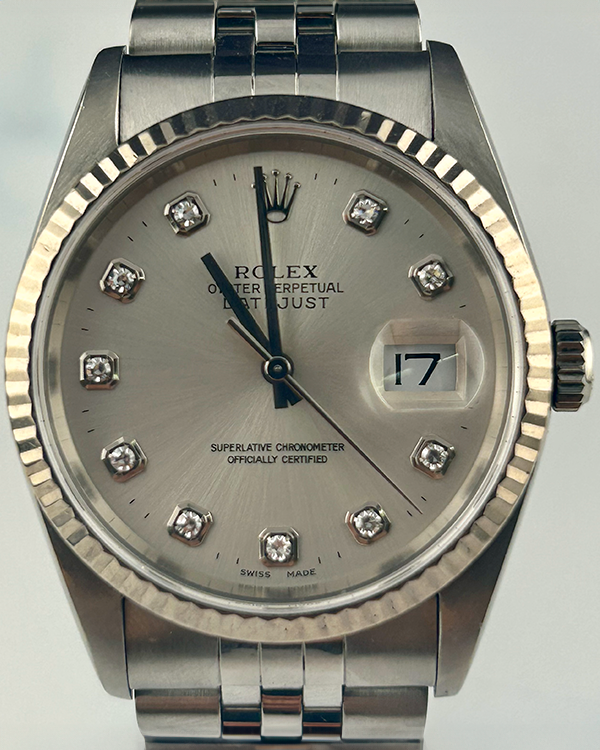 Rolex Datejust 36MM Silver Dial Jubilee Bracelet (16234)