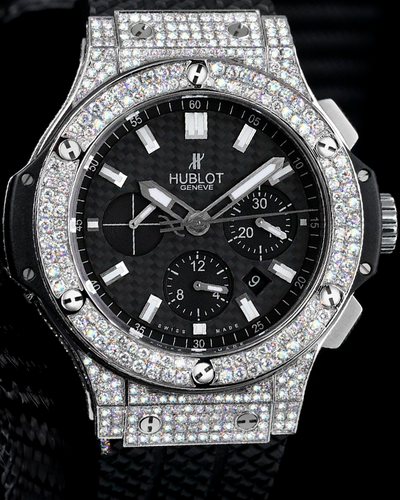 Hublot Big Bang 44MM Black Dial Rubber Strap (301.SX.130.RX)