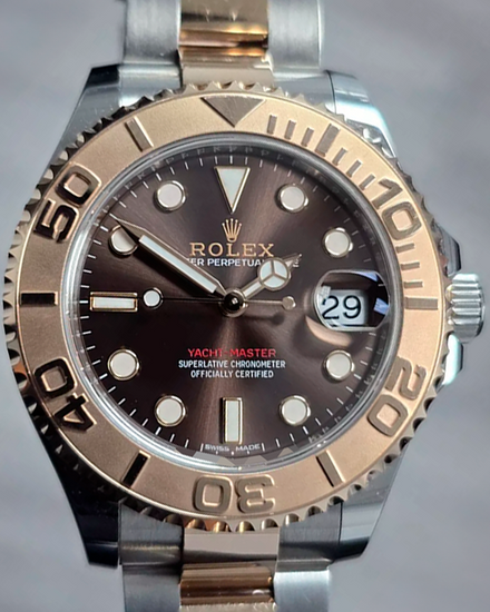 2018 Rolex Yacht-Master 37MM Chocolate Dial Two-Tone Oyster Bracelet (268621)