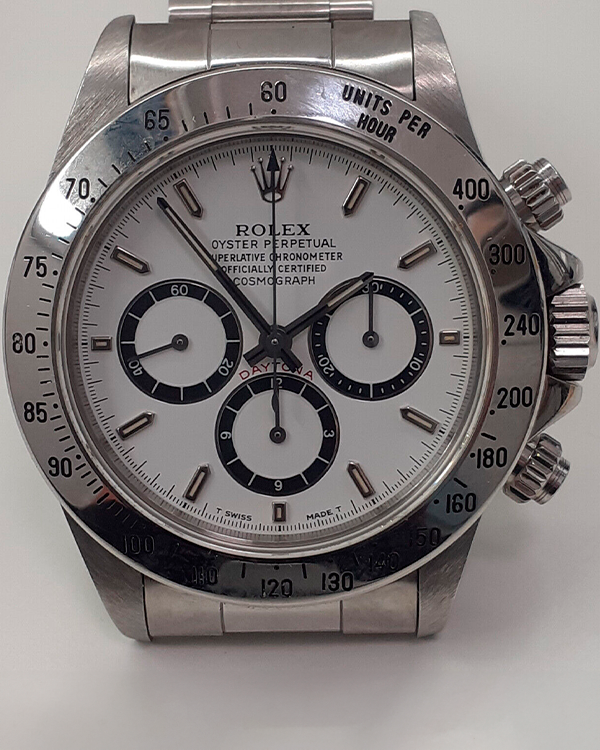 1993 (S Serial) Rolex Cosmograph Daytona 40MM White Dial Steel Bracelet (16520)