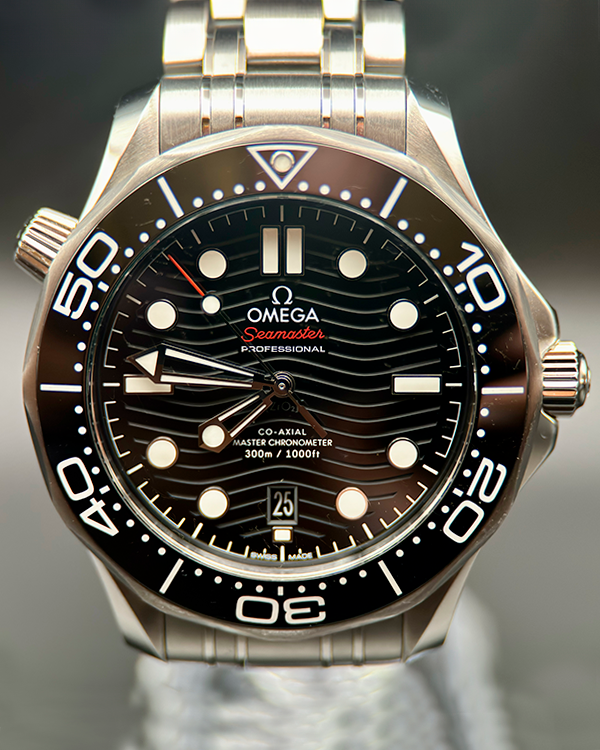 2022 Omega Seamaster Diver 300M 42MM Black Dial Steel Bracelet (210.30.42.20.01.001)