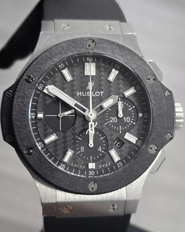 Hublot Big Bang 44MM Black Dial Rubber Strap (301.SM.1770.RX)