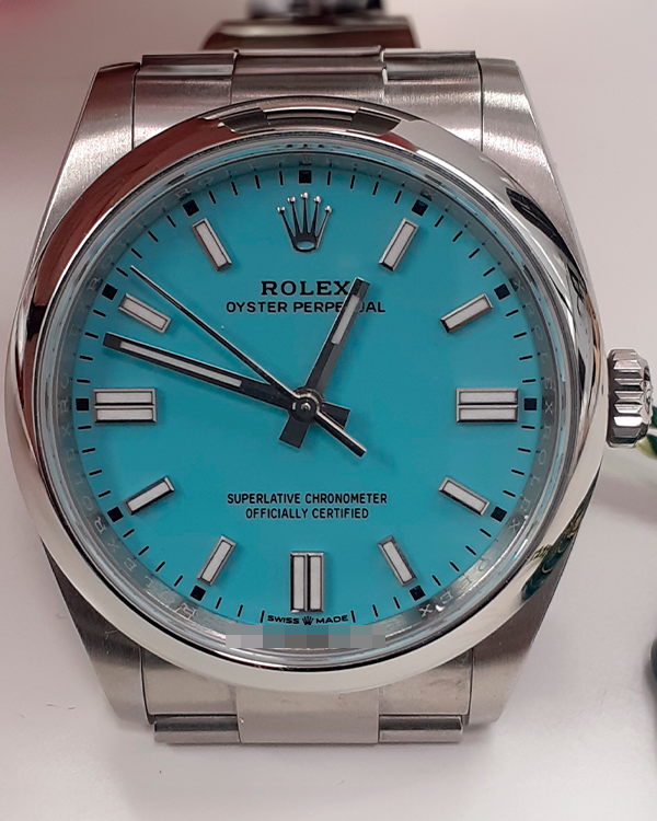 2024 Rolex Oyster Perpetual 36MM Turquoise Dial Oyster Bracelet (126000)