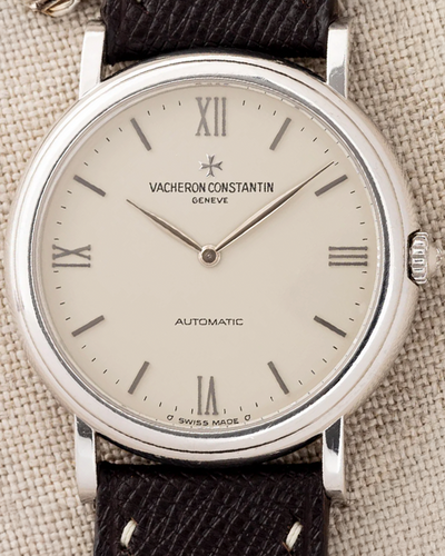 Vacheron Constantin Historiques Chambellan Edition L.E. 35MM White Dial Aftermarket Leather Strap (43039)