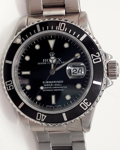 Rolex Submariner Date 40MM Black Dial Oyster Bracelet (16800)