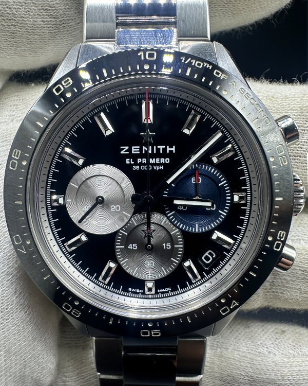 2023 Zenith Chronomaster Sport 41MM Black Dial Steel Bracelet (03.3100.3600/21.M3100)