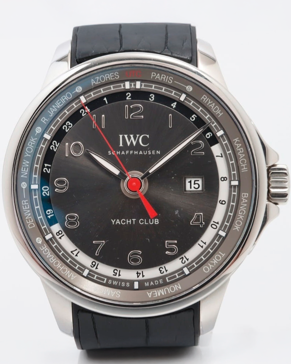 2015 IWC Schaffhausen Portugieser 45.4MM Grey Dial Leather Strap (IW326602)