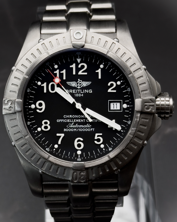 2004 Breitling Avenger Seawolf 44MM Black Dial Titanium Bracelet (E1737018/B640)