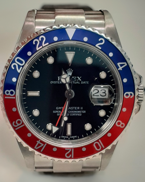 2006 Rolex GMT-Master II "Pepsi" 40MM Black Dial Oyster Bracelet (16710)