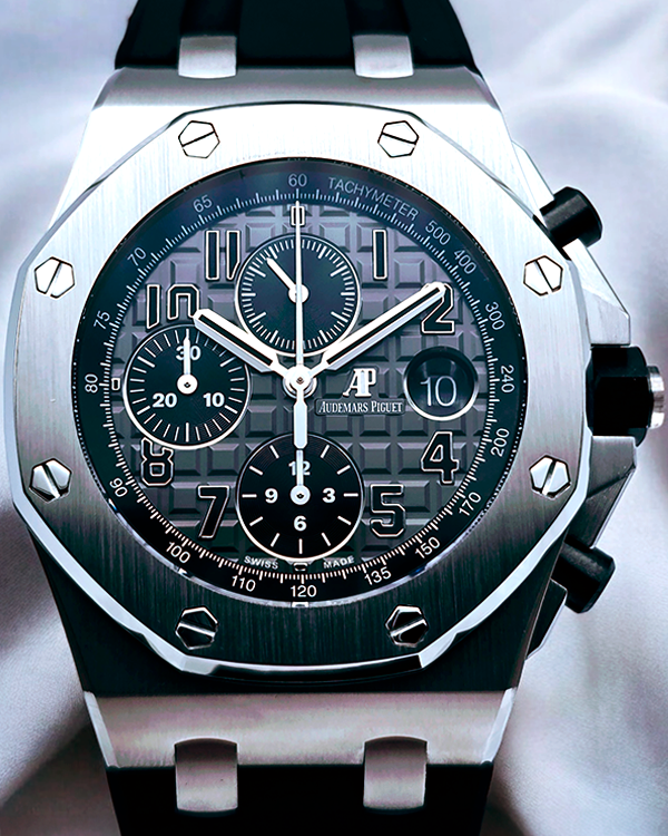 2017 Audemars Piguet Royal Oak Offshore "Elephant" 42MM Grey Dial Rubber Strap (26470ST.OO.A104CR.01)