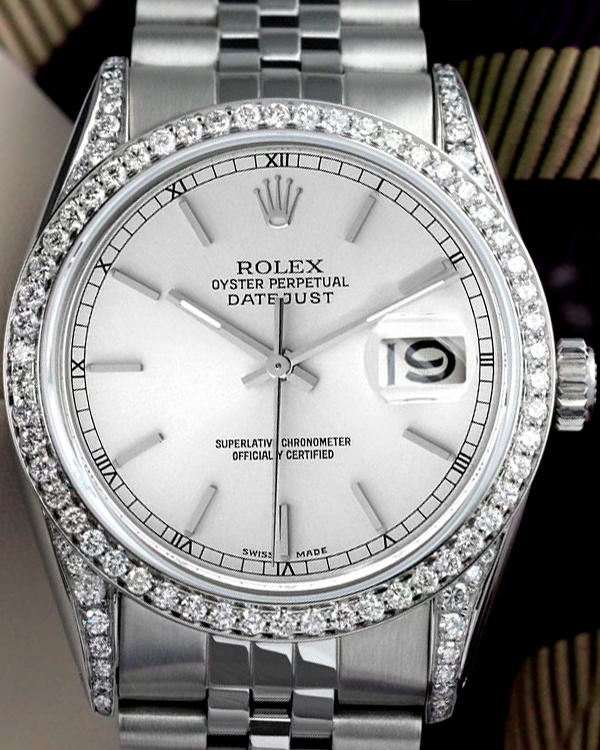 Rolex Datejust 36MM Silver Dial Steel Jubilee  Bracelet (16014)