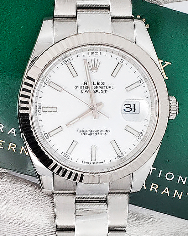 2020 Rolex Datejust 41MM White Dial Oyster Bracelet (126334)