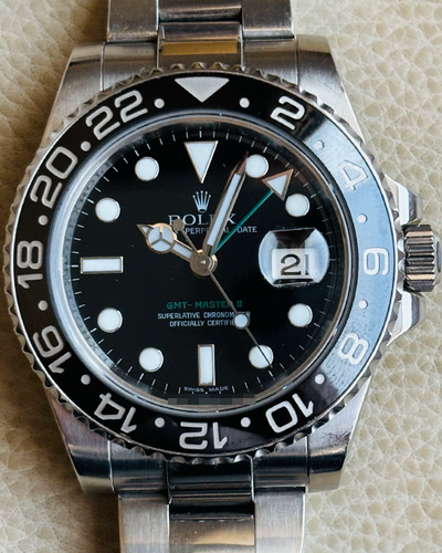 Rolex GMT-Master II 40MM Black Dial Oyster Bracelet (116710)