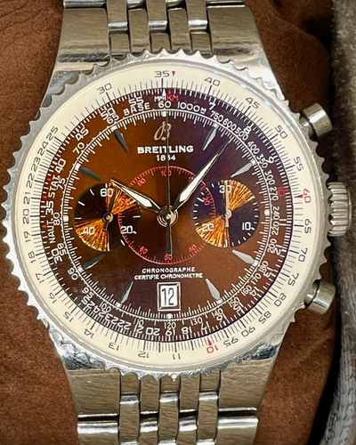 Breitling Montbrillant Légende 47MM Brown Dial Steel Bracelet (A23340)