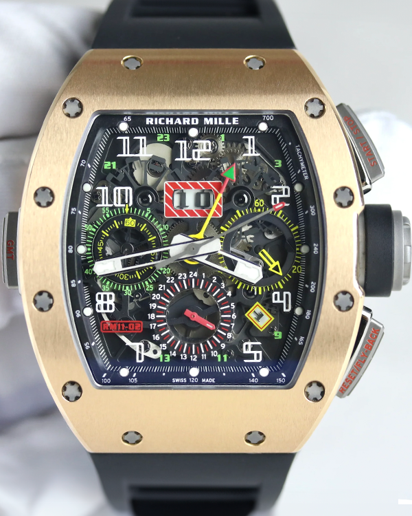 2019 Richard Mille RM 011 42MM Skeleton Dial Rubber Strap (RM11-02)