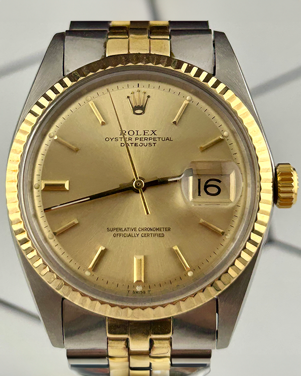 Rolex Datejust 36MM Champagne Dial Two-Tone Jubilee Bracelet (1601)