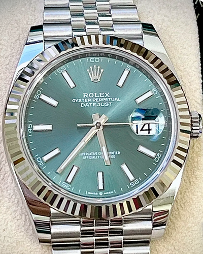 2024 Rolex Datejust 41MM Green Dial Jubilee Bracelet (126334)