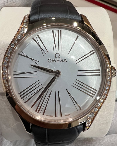 2024 Omega De Ville Trésor 36MM Quartz Silver Dial Leather Strap  (428.58.36.60.02.001)