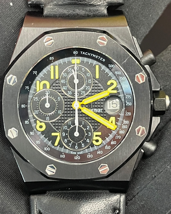 Audemars Piguet Royal Oak Offshore "End of Days" Limited Edition 42MM Black Dial Leather Strap (25770SN)