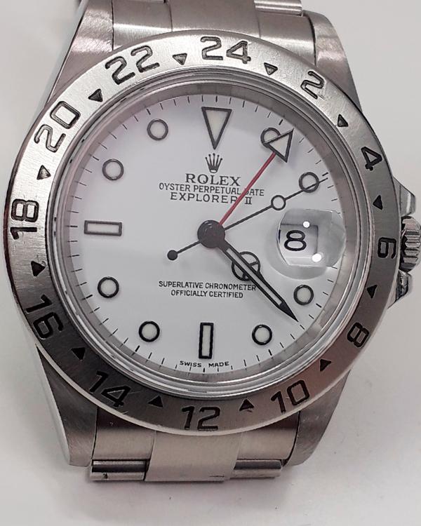 Rolex Explorer II "Polar" 40MM White Dial Oyster Bracelet (16570)