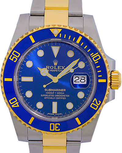 Rolex Submariner Date "Bluesy" 40MM Blue Dial Two-Tone Oyster Bracelet (116613LB)