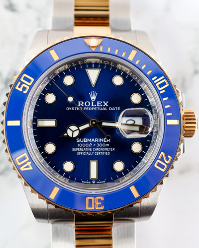 2021 Rolex Submariner Date "Bluesy" 41MM Blue Dial Two-Tone Oyster Bracelet (126613LB)