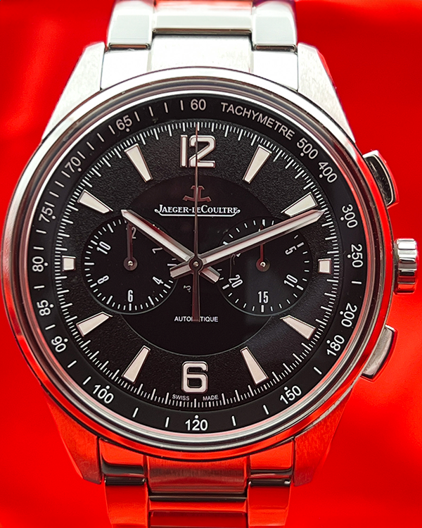 2023 Jaeger-LeCoultre Polaris Chronograph 42MM Black Dial Steel Bracelet (Q9028170)