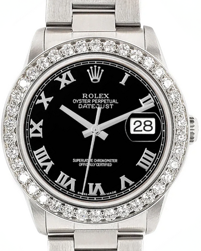 Rolex Datejust 31MM Black Dial Oyster Bracelet (68240)