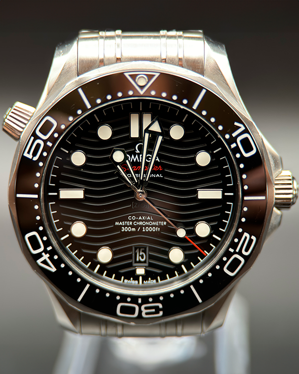 2018 Omega Seamaster Diver 300M 42MM Black Dial Steel Bracelet (210.30.42.20.01.001)