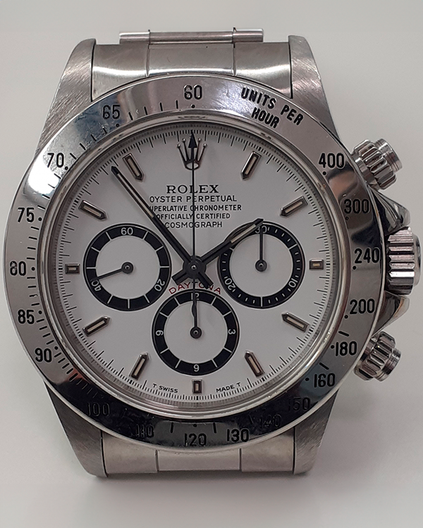 Rolex Daytona Zenith 40MM White Dial Oyster Bracelet (16520)