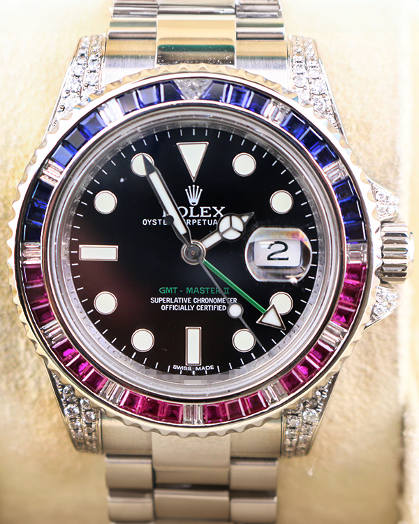 2008 (M Serial) Rolex GMT-Master II 40MM Black Dial Steel Bracelet (116710)