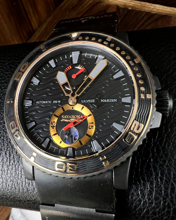 2011 Ulysse Nardin Maxi Marine Diver Monaco YS L.E. 42.7MM Black Dial Rubber Strap (263-35-3/MON)