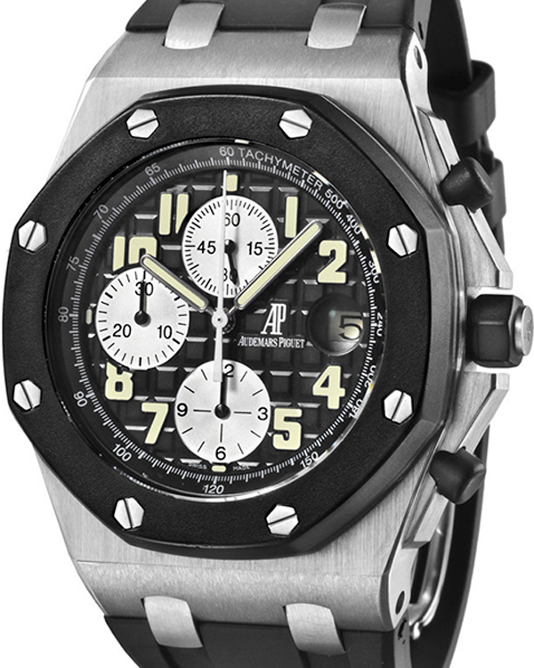 Audemars Piguet Royal Oak Offshore Chronograph 42MM Black Dial Rubber ...