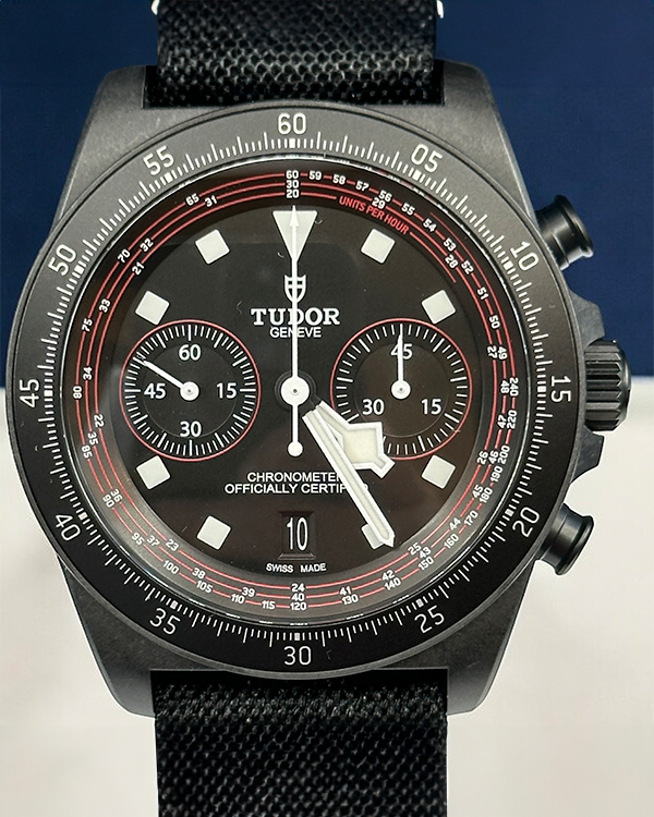 2024 Tudor Pelagos FXD Chronograph "Cycling Edition"  43MM Black Dial Textile Strap (25827KN)