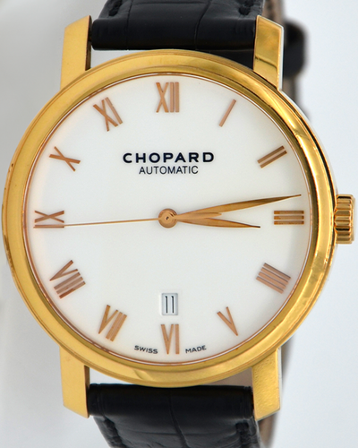 Chopard Classic 40MM White Dial Leather Strap (161278-5005)