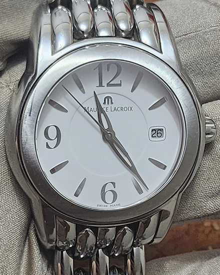 Maurice Lacroix Sphere 42MM Steel White Dial Bracelet SH1018