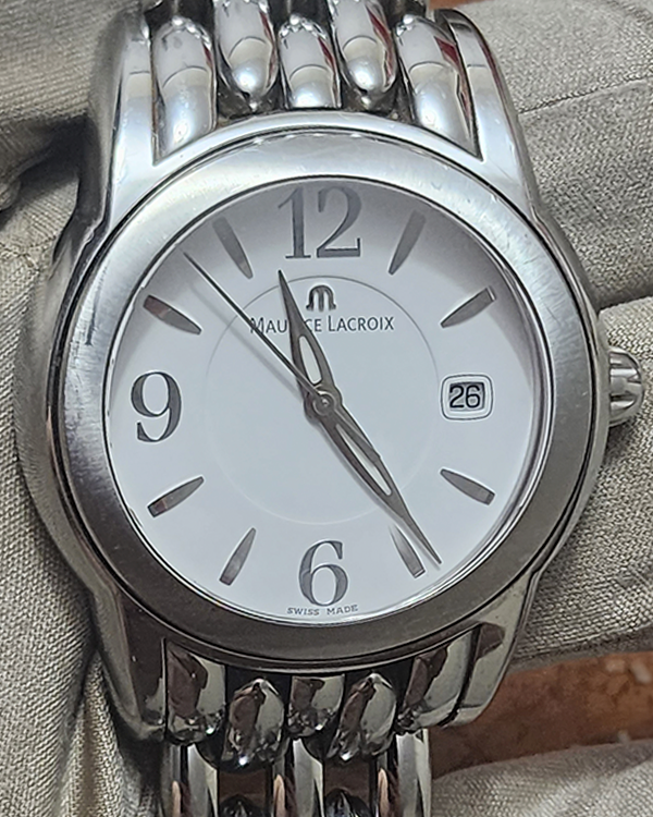 Maurice Lacroix Sphere 42MM Steel White Dial Bracelet (SH1018)