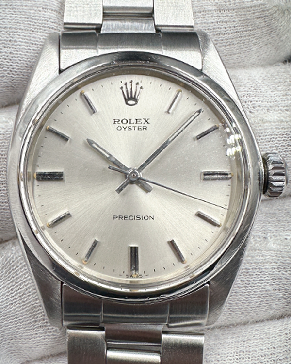 Rolex Oyster Precision 34MM Silver Dial Steel Bracelet (6426)