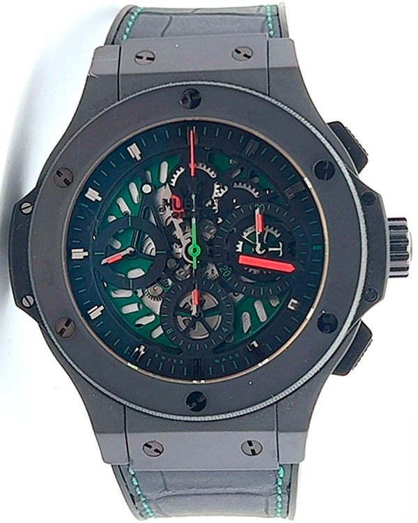 Hublot Big Bang Aero Bang Mexico L.E. 48MM Skeleton Dial Leather Strap (310.CI.1190.GR.FMF10)