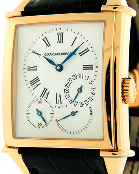 Girard Perregaux Vintage 1945 XXL 37x36MM White Dial Leather Strap Girard Perregaux Vintage 1945 XXL 37x36MM White Dial Leather Strap