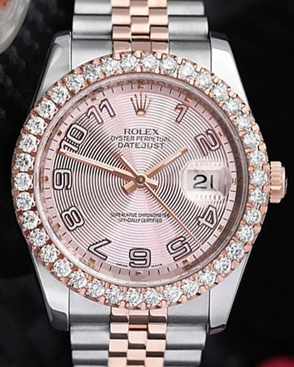 Rolex Datejust 36MM Pink Dial Two-Tone Jubilee Bracelet (116201)