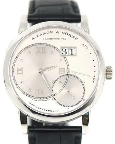 A. Lange & Söhne Grand 1 41.9MM Silver Dial Leather Strap (115.026)