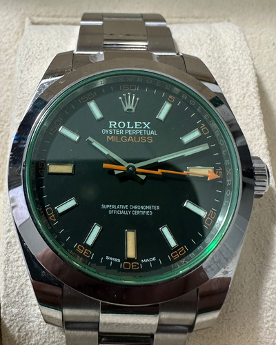 2022 Rolex Milgauss 40MM Black Dial Oyster Bracelet (116400GV)